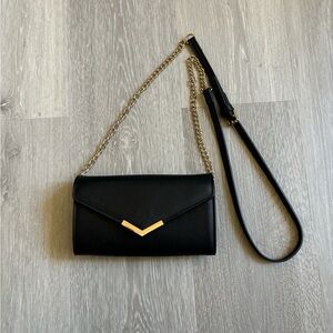 Gold and Black Crossbody Purse